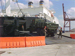 Loading a ship at Blount Island
